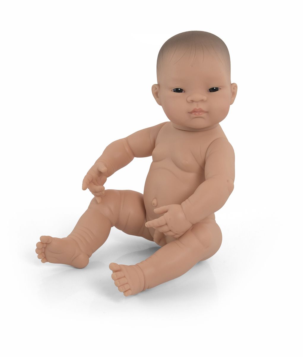 Miniland babypop Aziatische jongen 40 cm
