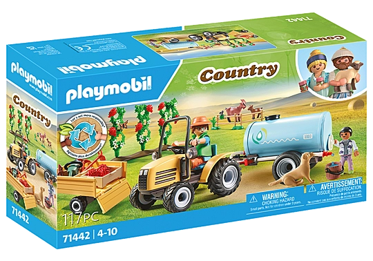 Playmobil Country Tractor met aanhanger en watertank